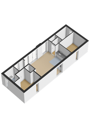 Floorplan - Nieuwesluisweg 1A1203, 4511 RG Breskens